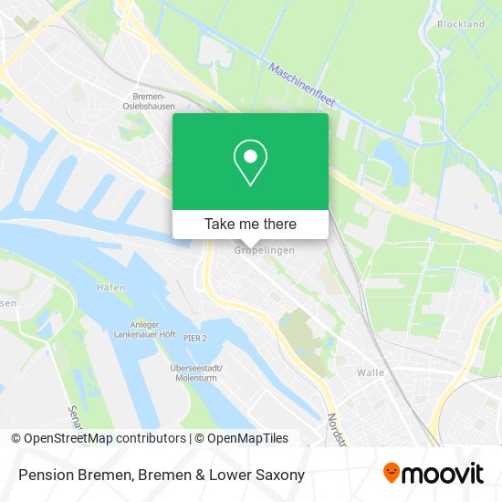 Pension Bremen map