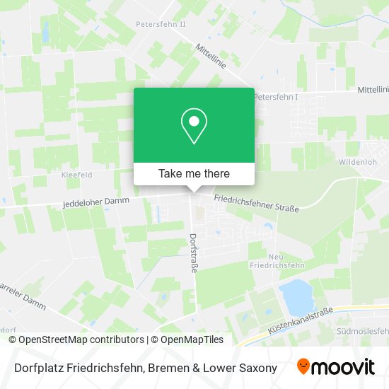 Dorfplatz Friedrichsfehn map