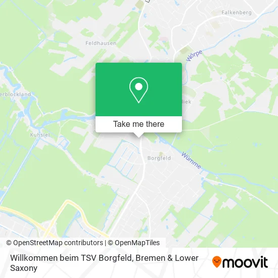 Карта Willkommen beim TSV Borgfeld