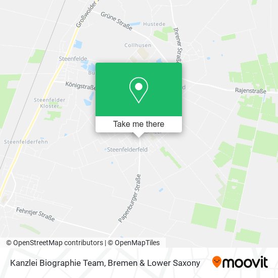 Kanzlei Biographie Team map