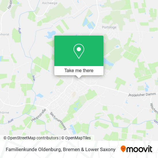 Familienkunde Oldenburg map