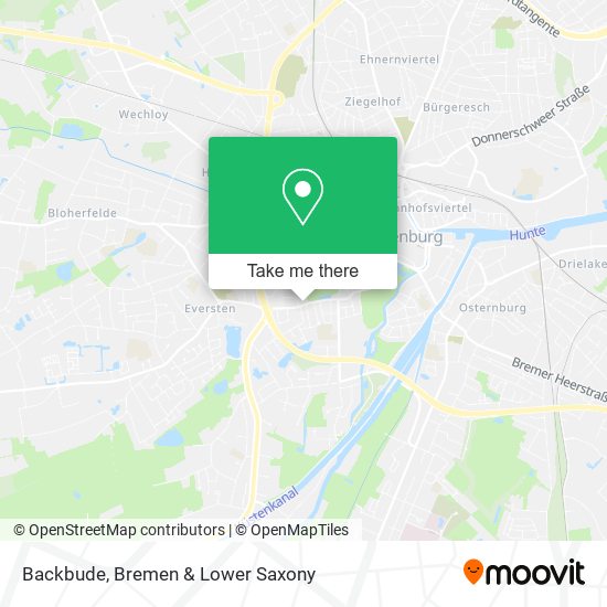 Backbude map
