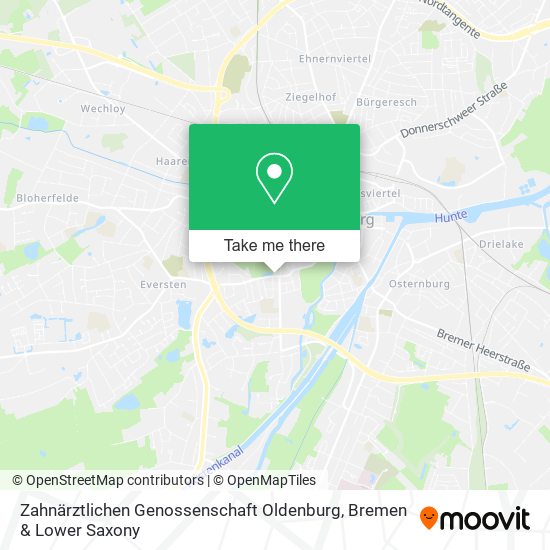 Zahnärztlichen Genossenschaft Oldenburg map