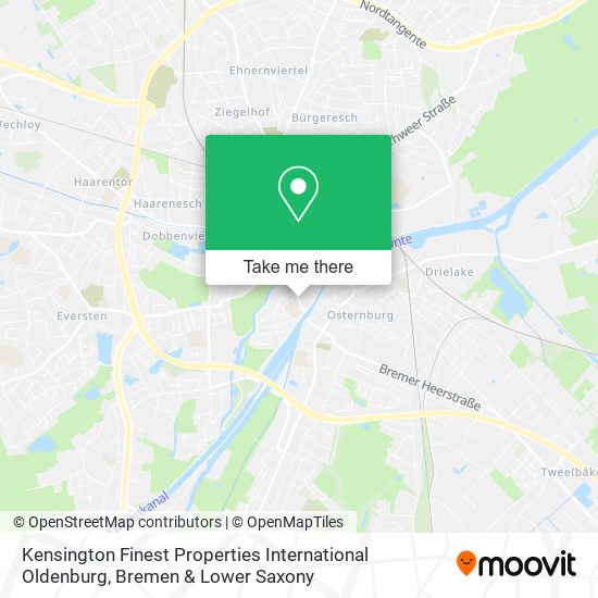 Kensington Finest Properties International Oldenburg map