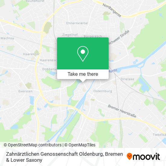 Zahnärztlichen Genossenschaft Oldenburg map