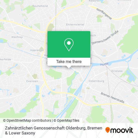 Zahnärztlichen Genossenschaft Oldenburg map