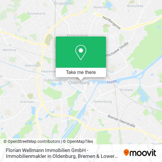 Florian Wellmann Immobilien GmbH - Immobilienmakler in Oldenburg map
