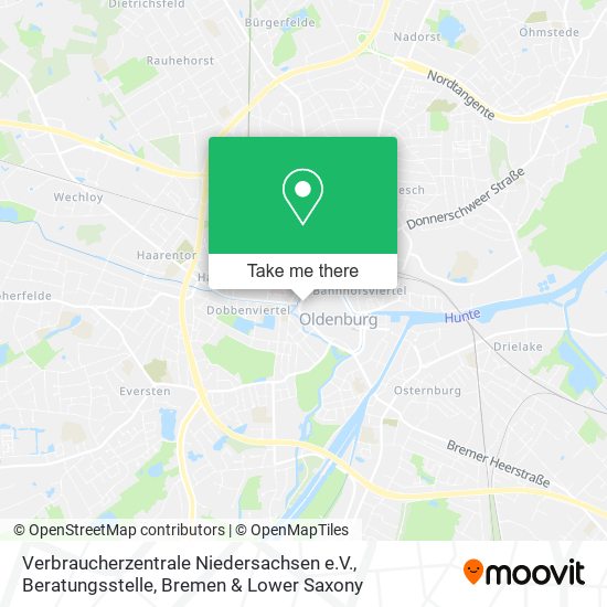 Verbraucherzentrale Niedersachsen e.V., Beratungsstelle map
