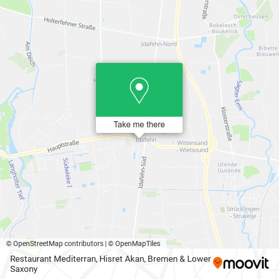 Restaurant Mediterran, Hisret Akan map