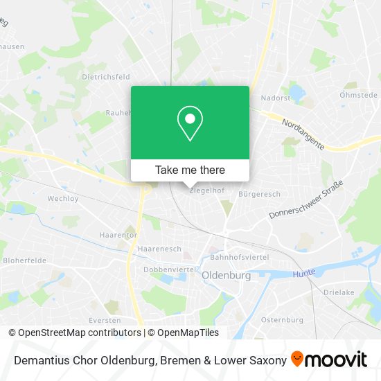 Demantius Chor Oldenburg map