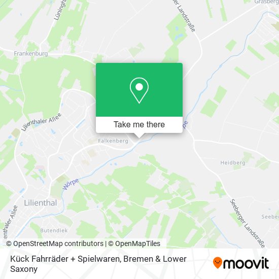 Kück Fahrräder + Spielwaren map