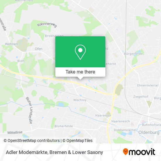 Adler Modemärkte map
