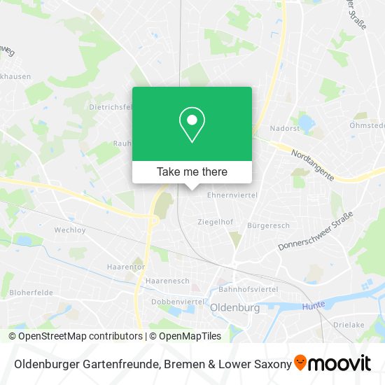 Oldenburger Gartenfreunde map