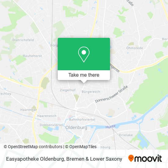 Easyapotheke Oldenburg map