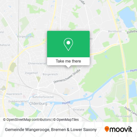 Gemeinde Wangerooge map