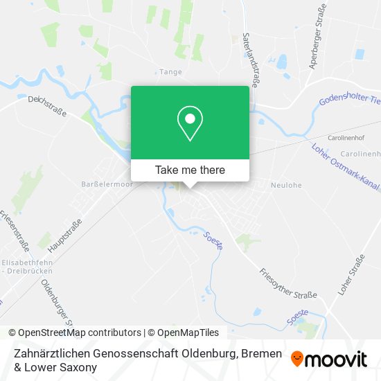Zahnärztlichen Genossenschaft Oldenburg map