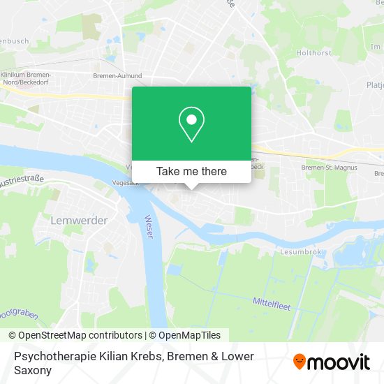 Psychotherapie Kilian Krebs map