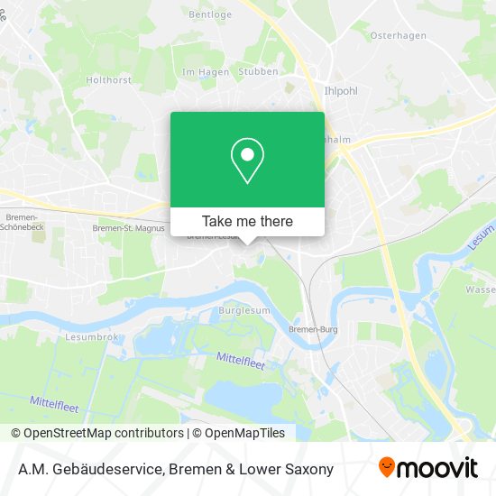 A.M. Gebäudeservice map