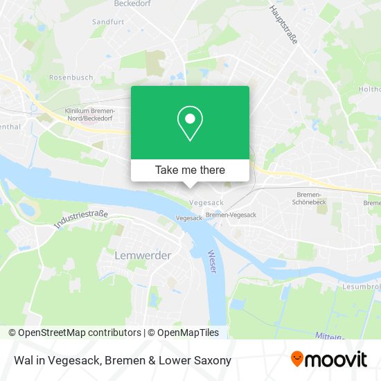Wal in Vegesack map