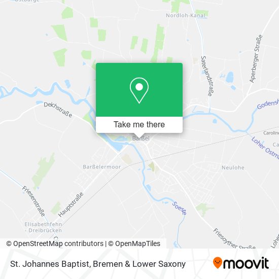 St. Johannes Baptist map