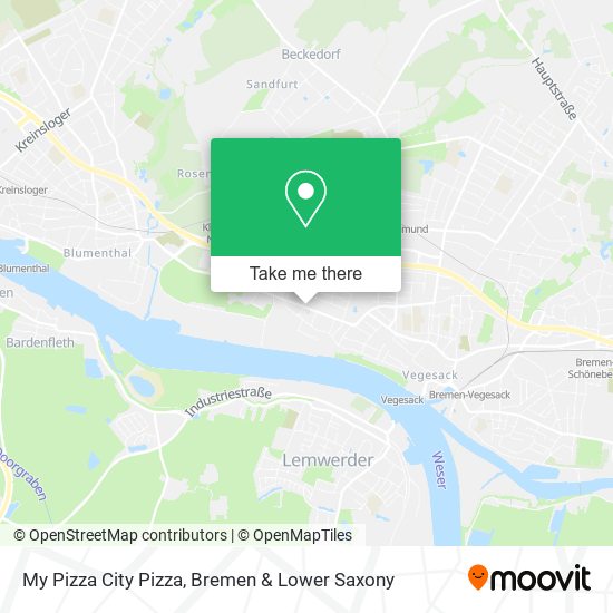 My Pizza City Pizza map