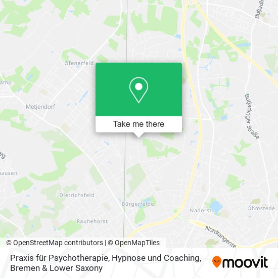 Praxis für Psychotherapie, Hypnose und Coaching map