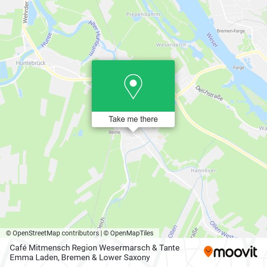 Карта Café Mitmensch Region Wesermarsch & Tante Emma Laden