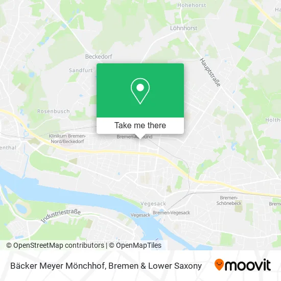 Карта Bäcker Meyer Mönchhof