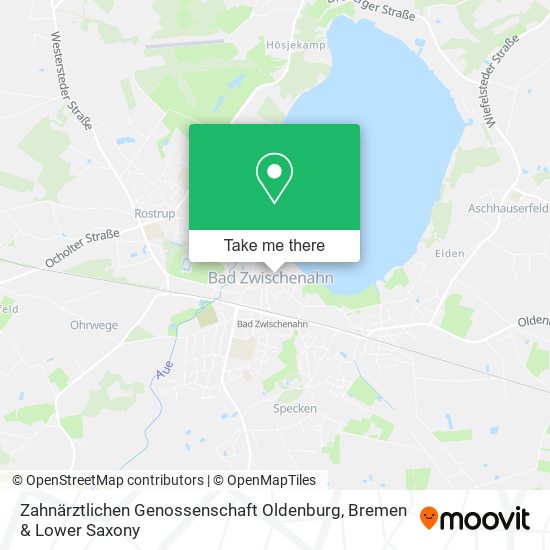 Zahnärztlichen Genossenschaft Oldenburg map