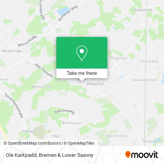 Ole Karkpadd map