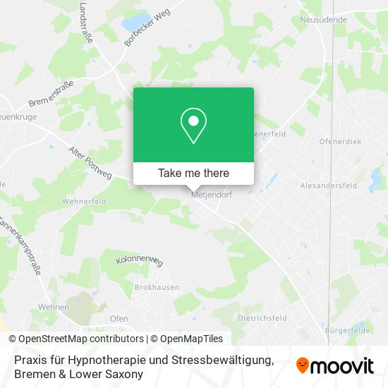 Praxis für Hypnotherapie und Stressbewältigung map