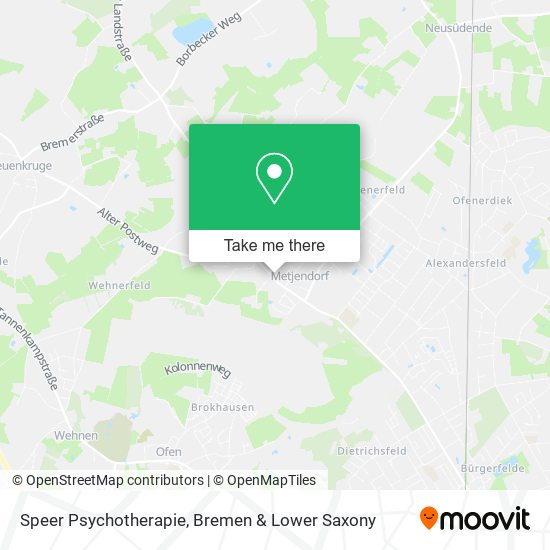 Speer Psychotherapie map