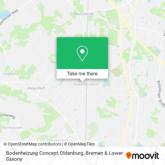 Карта Bodenheizung Concept Oldenburg
