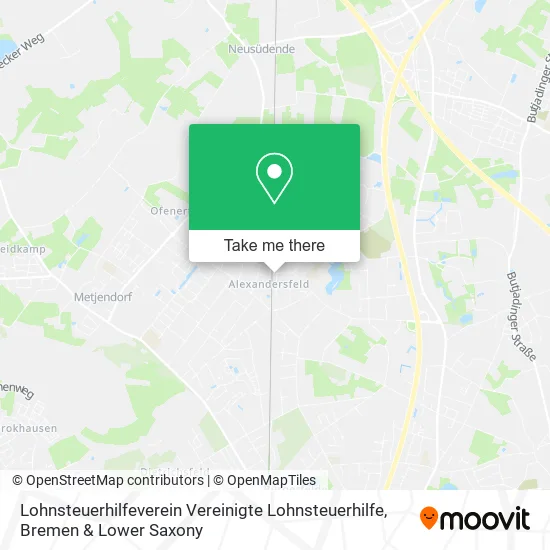 Карта Lohnsteuerhilfeverein Vereinigte Lohnsteuerhilfe