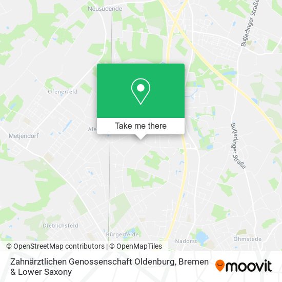 Zahnärztlichen Genossenschaft Oldenburg map