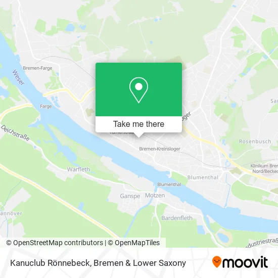 Карта Kanuclub Rönnebeck