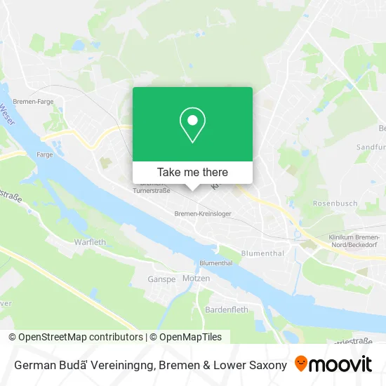 Карта German Budã' Vereiningng