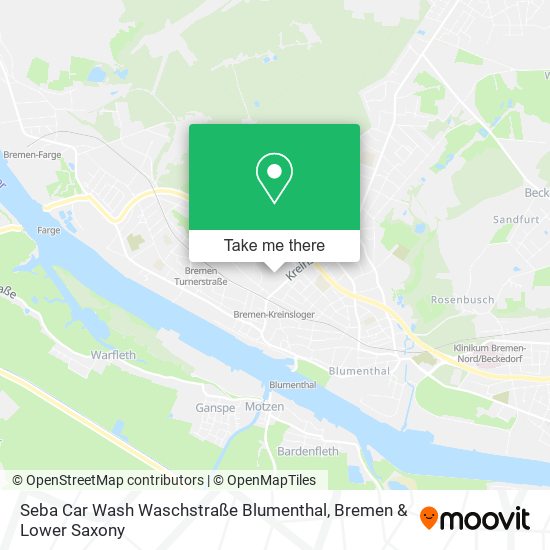 Seba Car Wash Waschstraße Blumenthal map