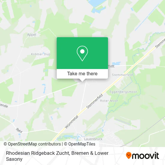 Rhodesian Ridgeback Zucht map