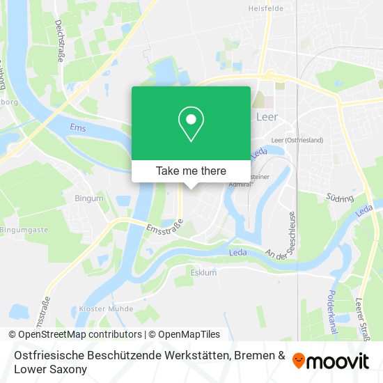 Ostfriesische Beschützende Werkstätten map