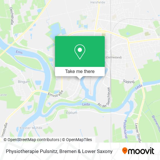 Physiotherapie Pulsnitz map