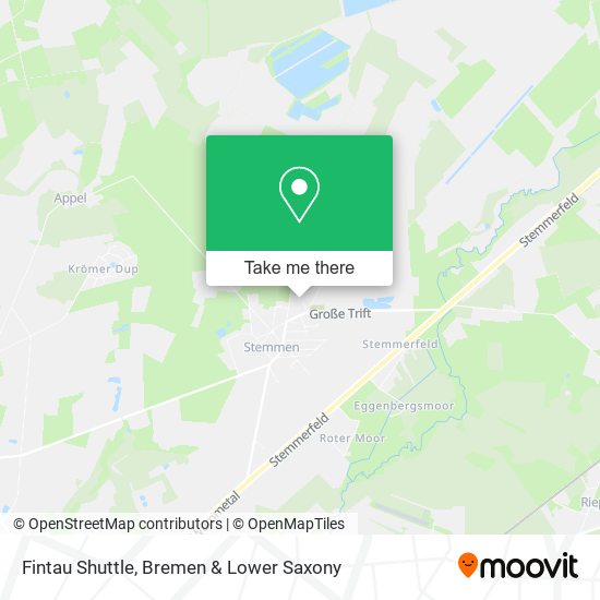 Fintau Shuttle map
