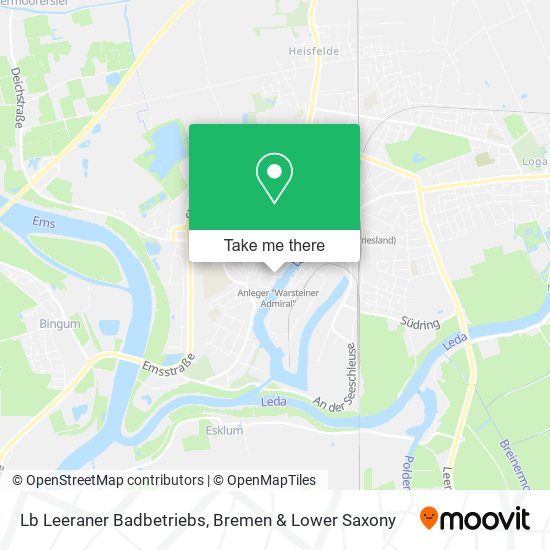 Lb Leeraner Badbetriebs map