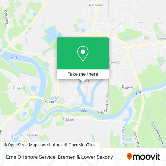 Ems Offshore Service map