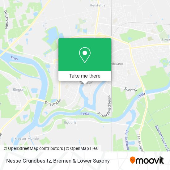 Nesse-Grundbesitz map