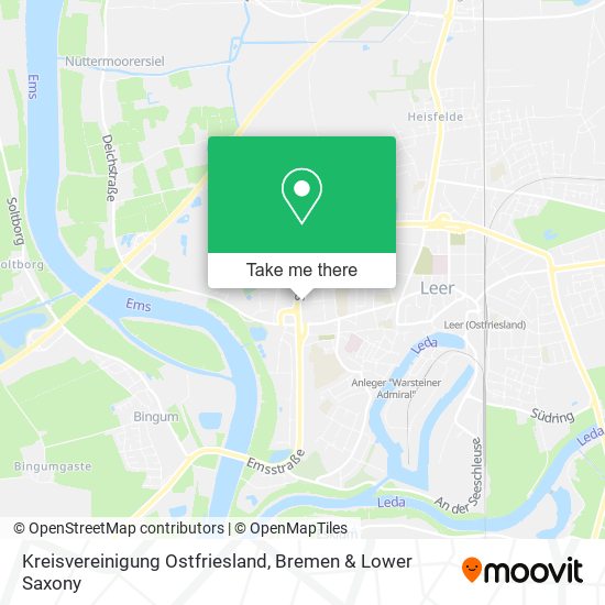 Kreisvereinigung Ostfriesland map