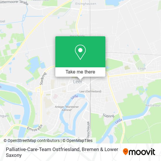 Palliative-Care-Team Ostfriesland map
