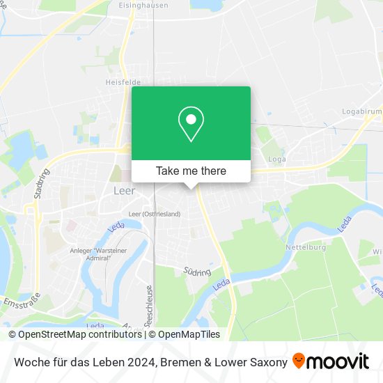 Woche für das Leben 2024 map