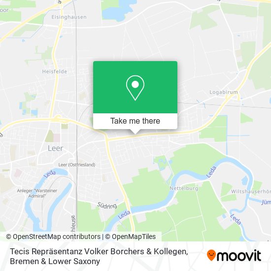 Tecis Repräsentanz Volker Borchers & Kollegen map