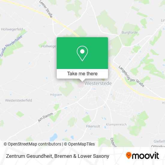 Zentrum Gesundheit map